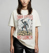 Three Coffees No Lunch Shirt – Funny Medieval Knight Graphic Tee