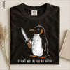 Flight Was Never an Option Shirt – Funny Penguin Dark Humor Graphic Tee