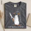 Flight Was Never an Option Shirt – Funny Penguin Dark Humor Graphic Tee