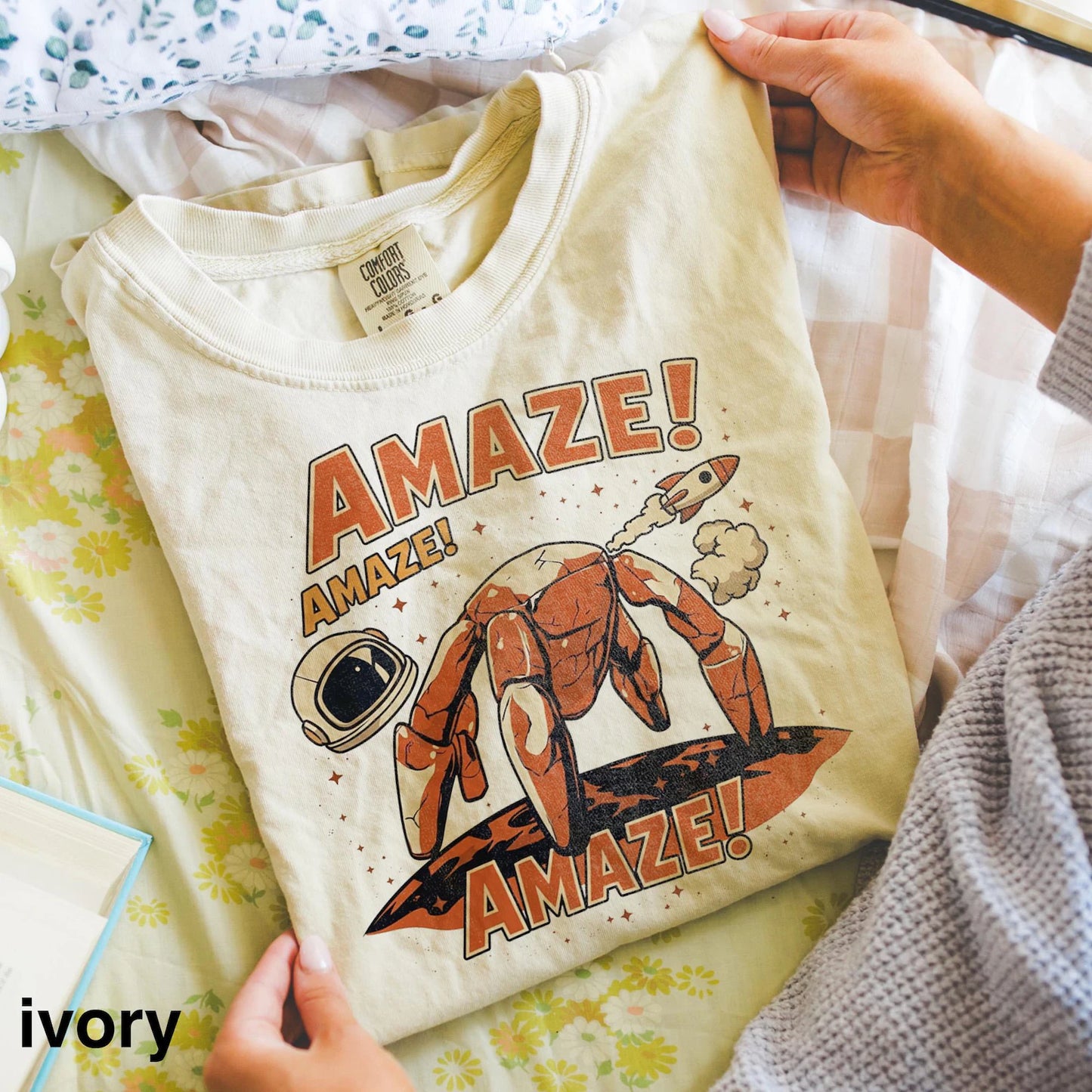 Amaze Rocky Shirt – Retro Sci-Fi Alien Graphic Tee