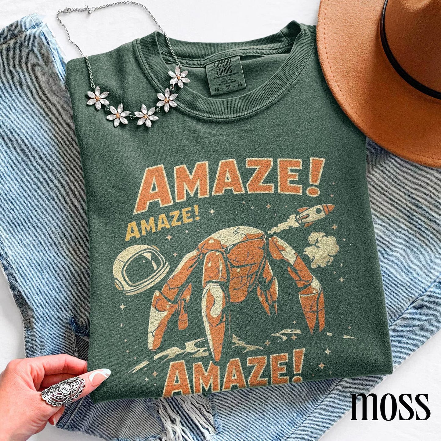 Amaze Rocky Shirt – Retro Sci-Fi Alien Graphic Tee