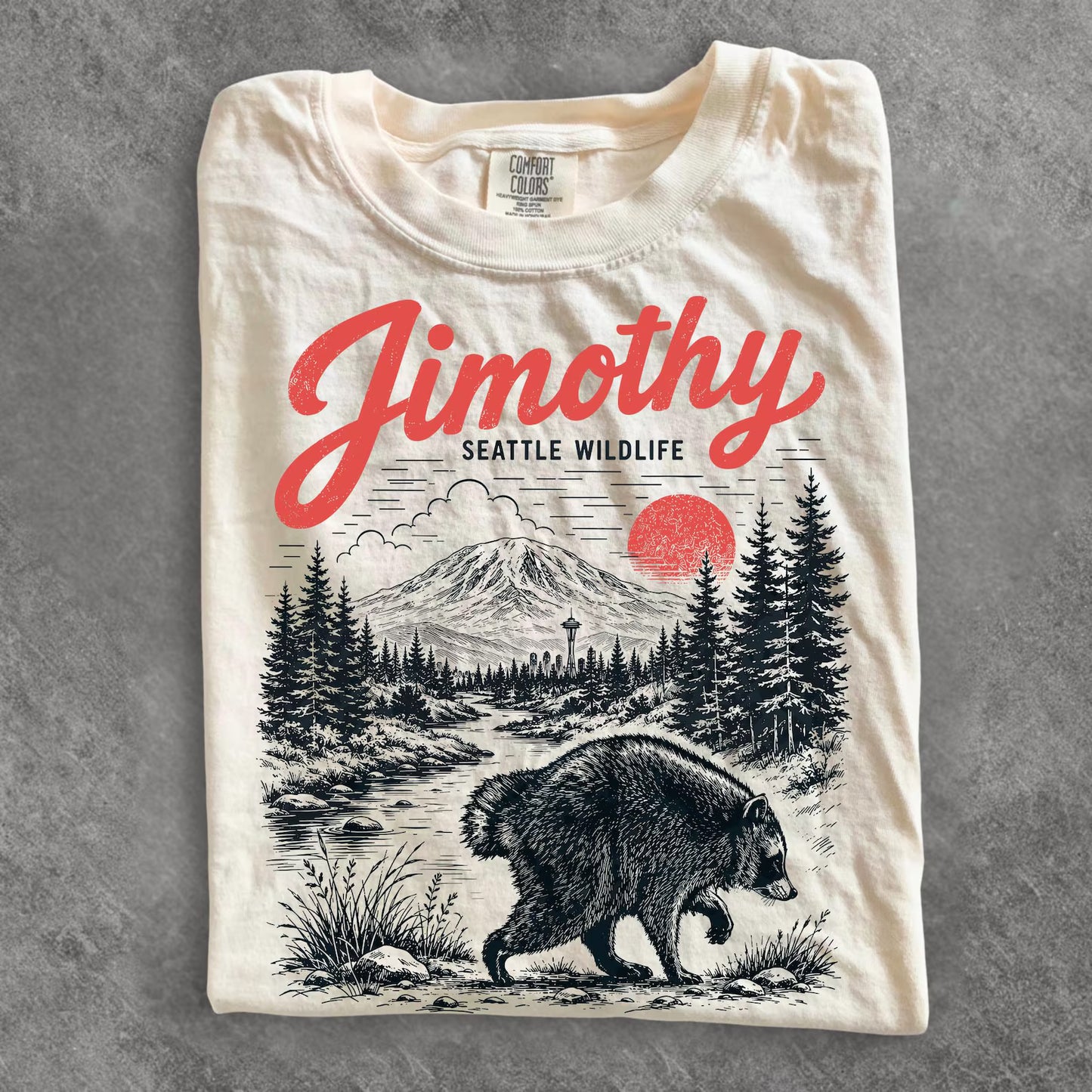 Jimothy Raccoon Shirt – Viral Seattle Raccoon Vintage Graphic Tee
