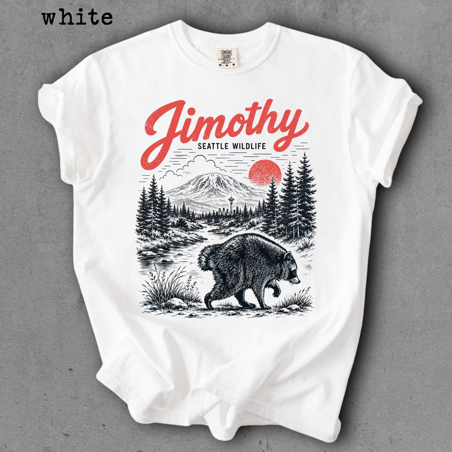 Jimothy Raccoon Shirt – Viral Seattle Raccoon Vintage Graphic Tee