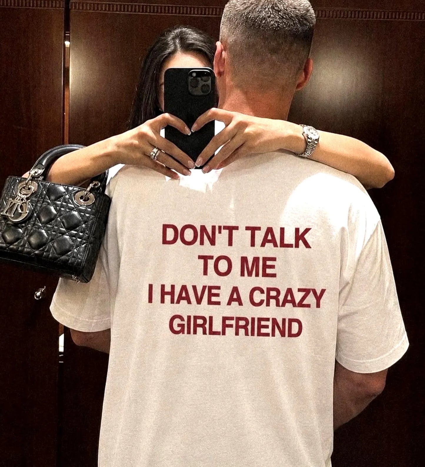Don’t Talk To Me Crazy Girlfriend Shirt, Funny Boyfriend Tee, Sarcastic Couple Gift